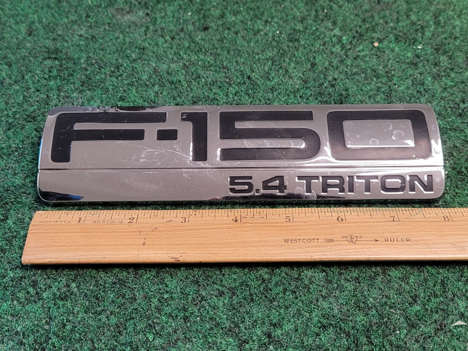 2004-2008 Ford F150 Triton Fender Emblem 5L34-16B114-PA Chrome LH RH OEM 7L1