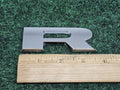 OEM "R" 3D Chrome Individual Letter Lettering Emblem Badge Logo Nameplate 7S9
