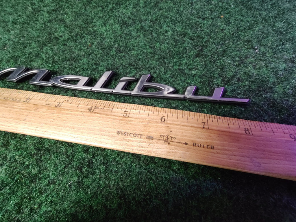 1997-2003 Chevy Malibu Chrome Rear Emblem Badge Logo Nameplate Name Plate 6S4