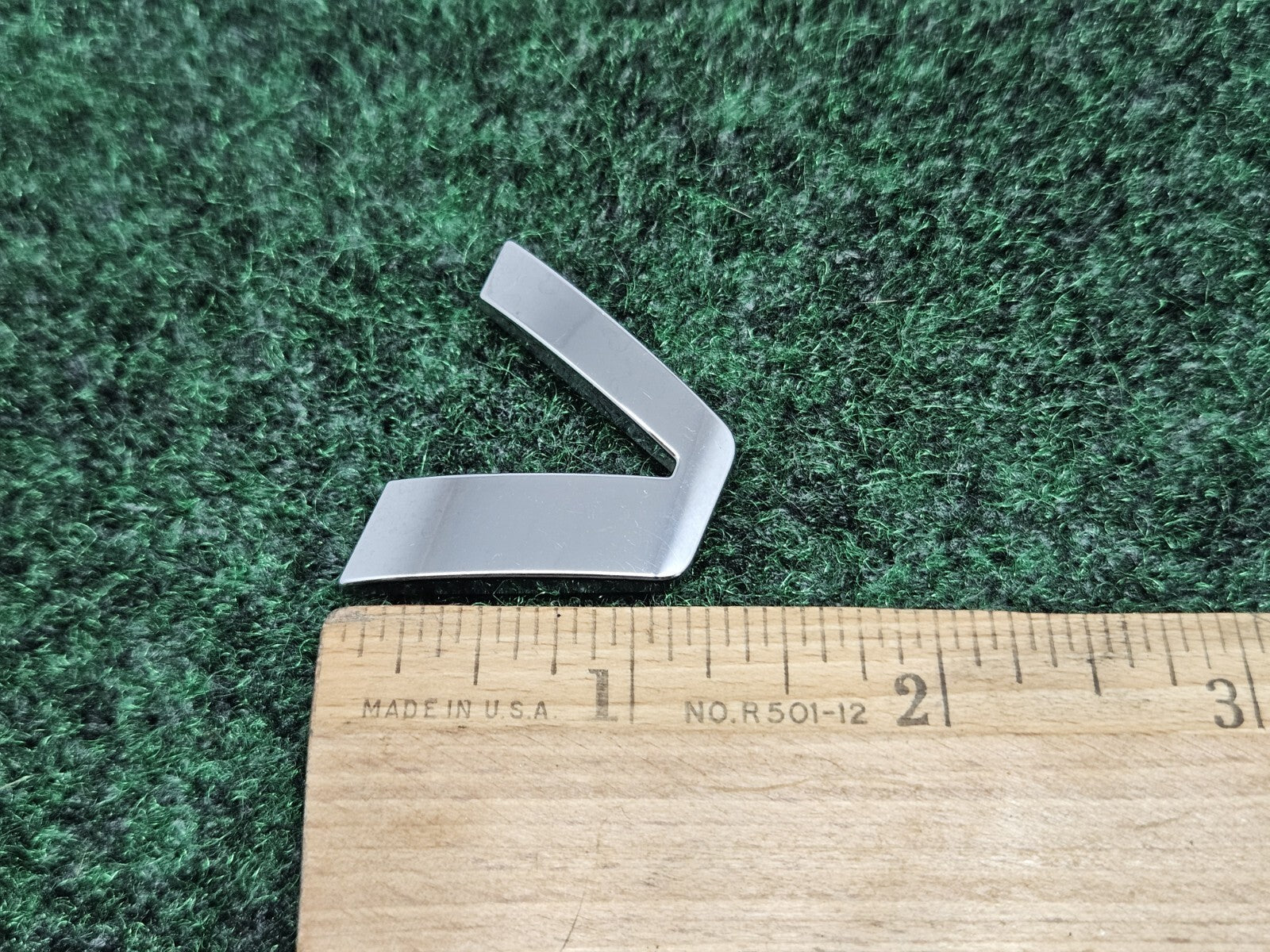 OEM "V" Chrome Individual Letter Lettering Emblem Badge Logo Nameplate 7S8