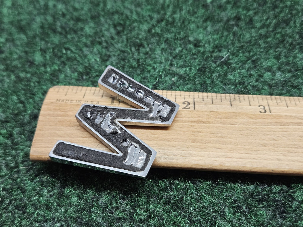 OEM "W" Chrome Individual Letter Lettering Emblem Badge Logo Nameplate 7S6