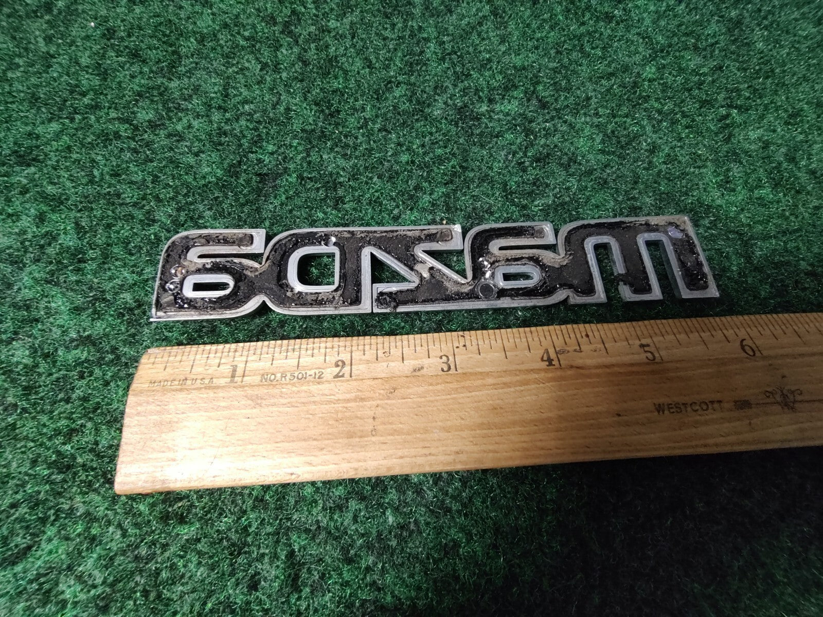 Mazda Chrome Rear Emblem Badge Logo Nameplate Badge OEM ~5.75 Inch 6S5
