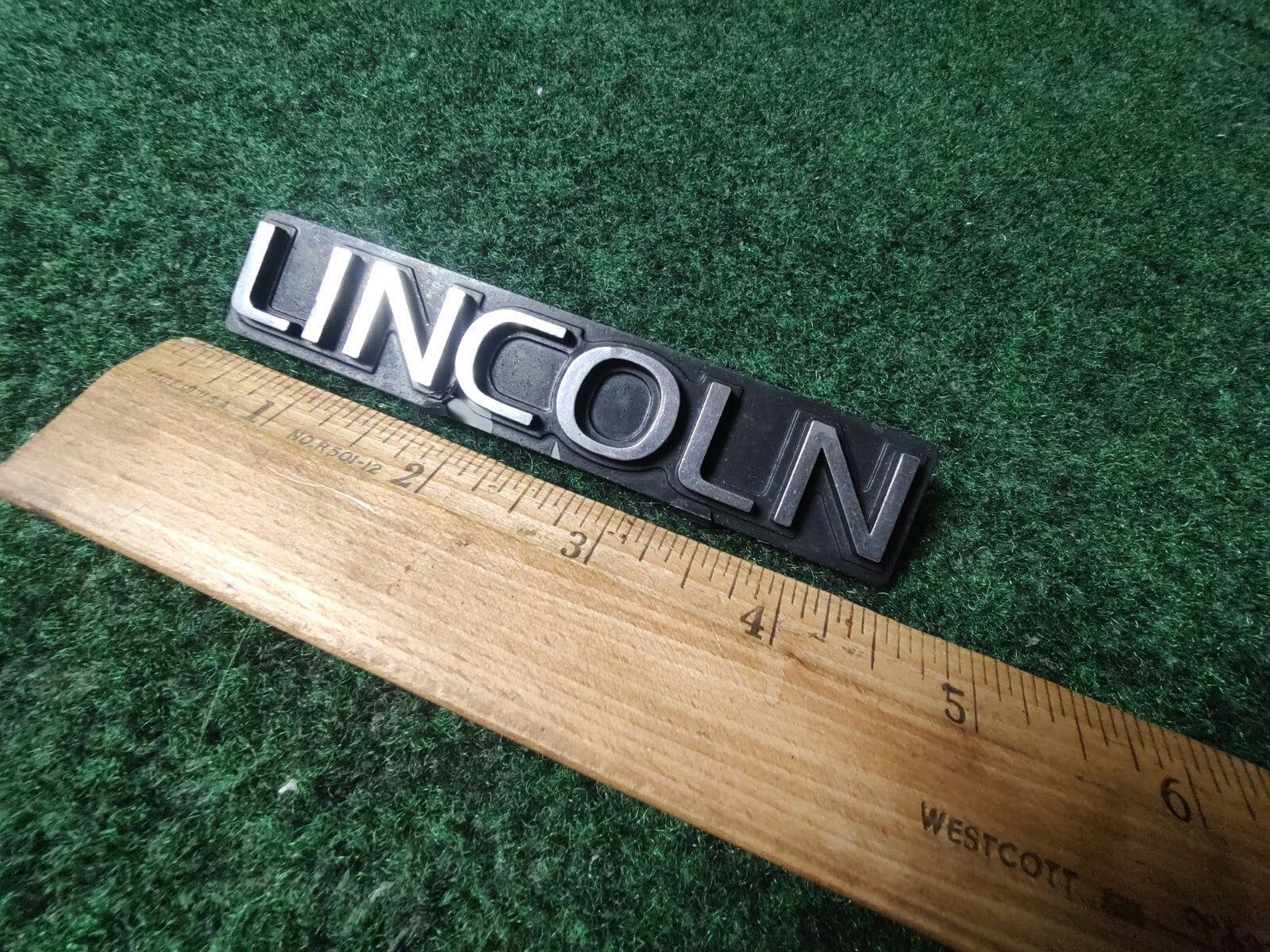 Lincoln Vintage Emblem Badge Logo Nameplate Name Plate OEM 1S2