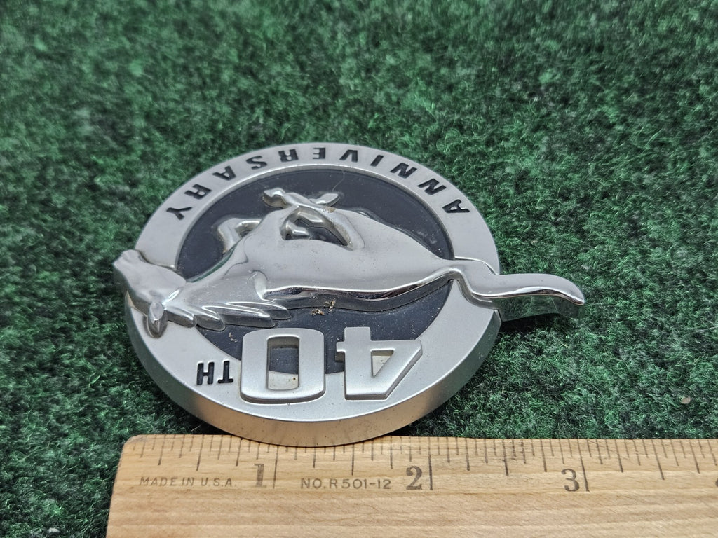 Ford Mustang 40th Passenger RH Fender Emblem Badge Logo OEM Genuine Original 7S8