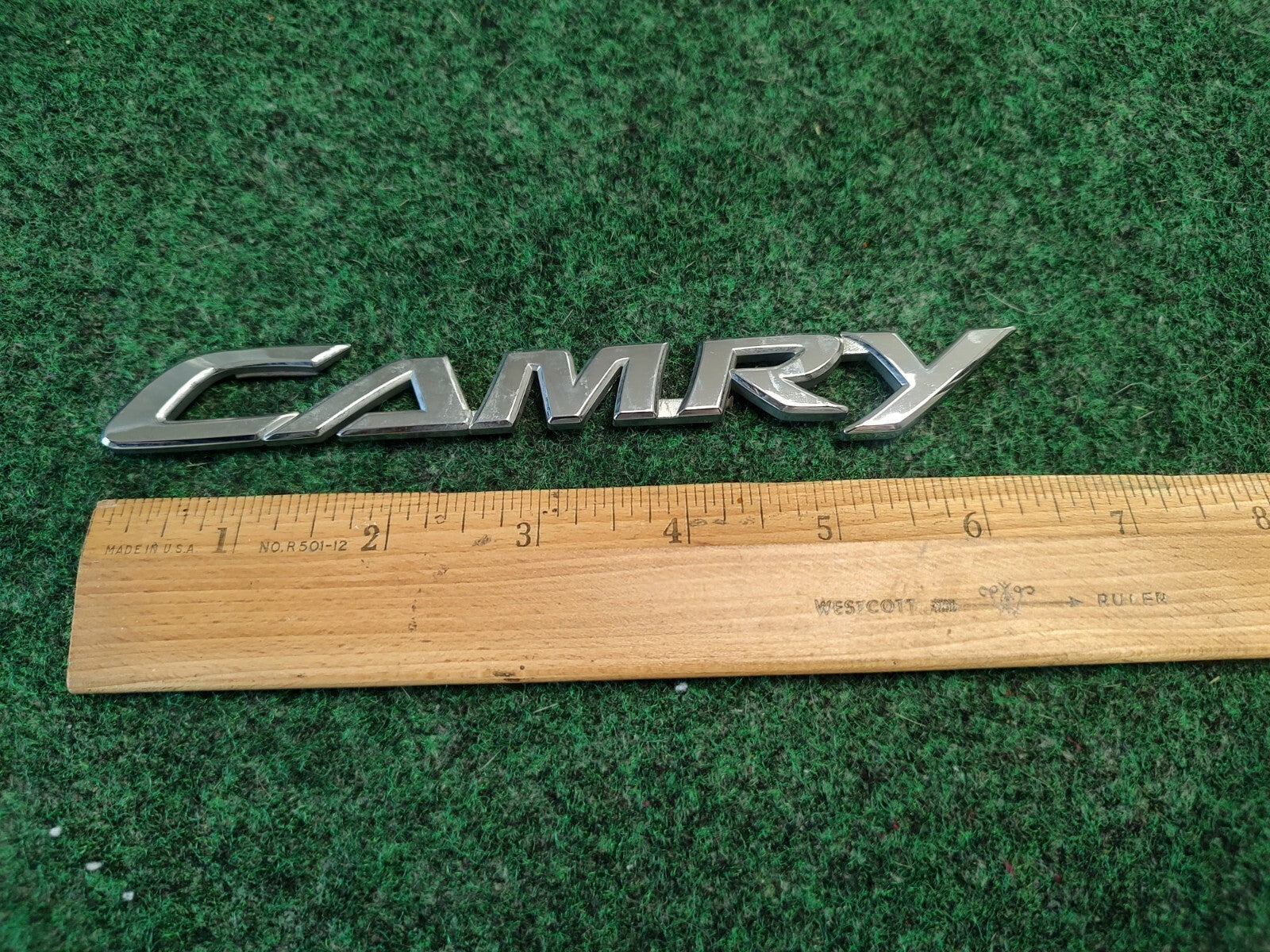2008-2017 TOYOTA CAMRY CHROME REAR EMBLEM LOGO BADGE NAME PLATE OEM 3S8