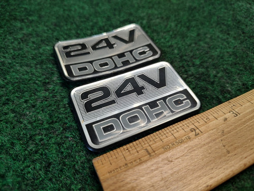 (2) Ford Mercury Taurus Sable 24V DOHC Fender Emblem Badge Logo Nameplate 3L6