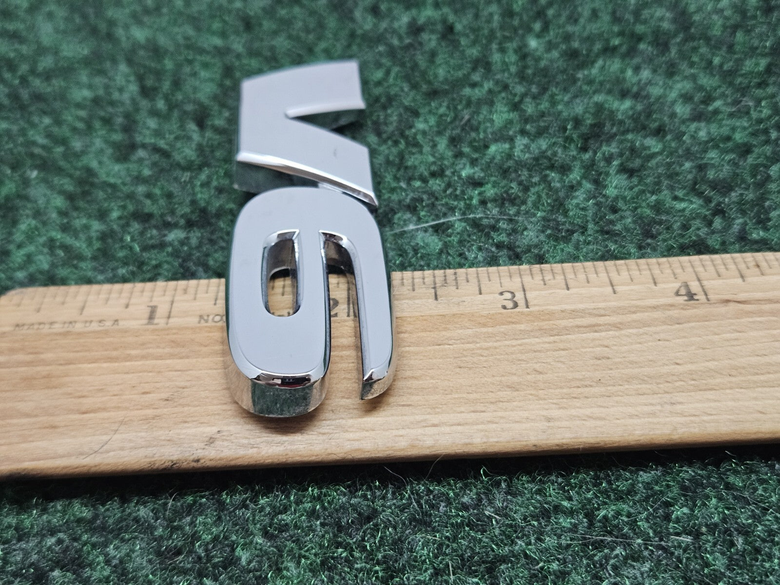 OEM V-6 V6 Chrome Plastic Emblem Badge Logo Nameplate Name Plate 7S7