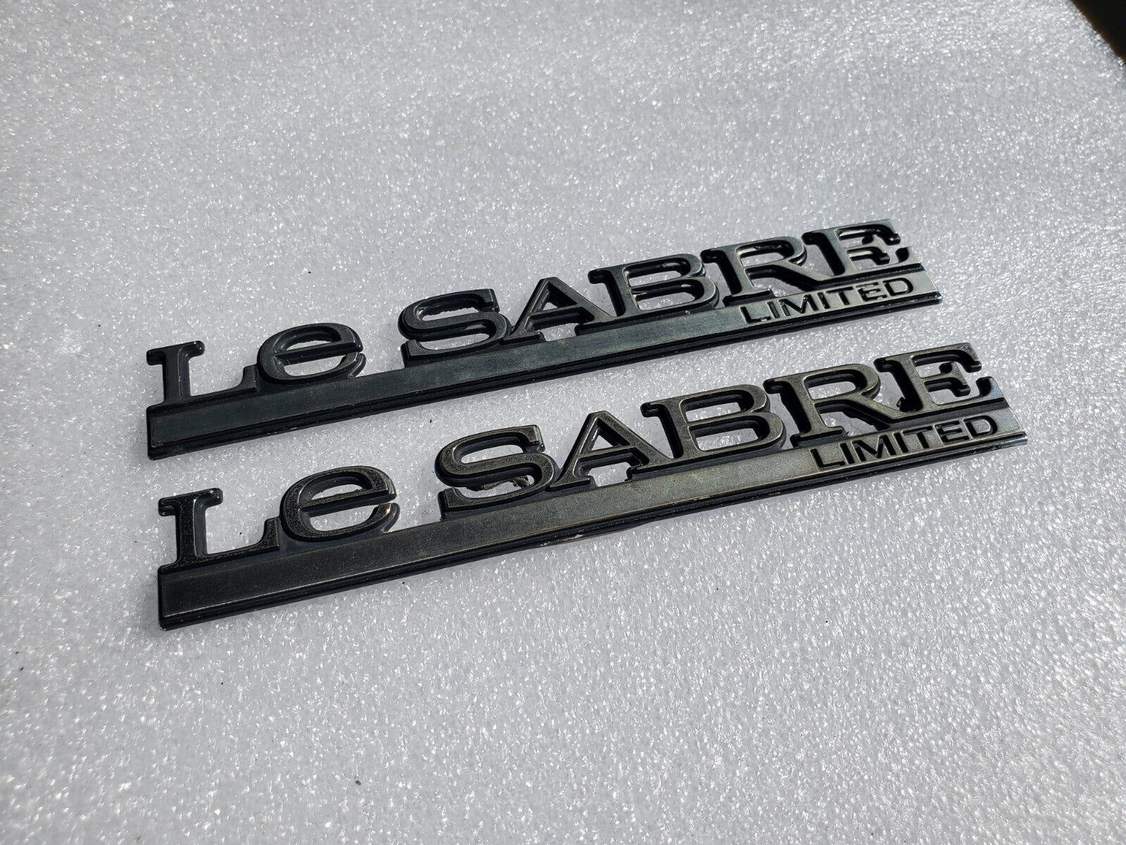 (2) 00-05 Buick Lesabre Limited Emblem Nameplate Badge Logo Trunk Rear Chrome VN
