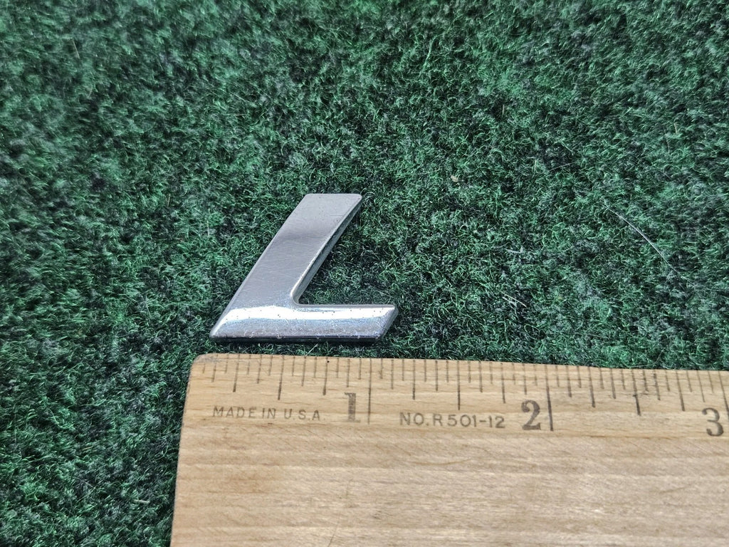 OEM "L" Chrome Individual Letter Lettering Emblem Badge Logo 3D Nameplate 7S7