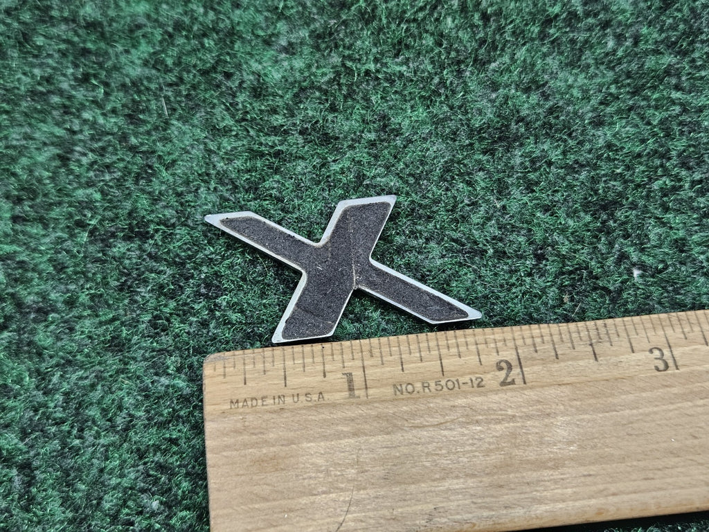 OEM "X" 3D Chrome Individual Letter Lettering Emblem Badge Logo Nameplate X 2S2