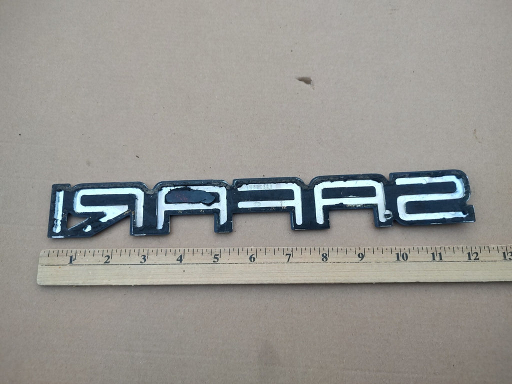1995-2005 GMC SAFARI EMBLEM 12" LETTERS LOGO SYMBOL BADGE REAR DOOR SILVER 7S4