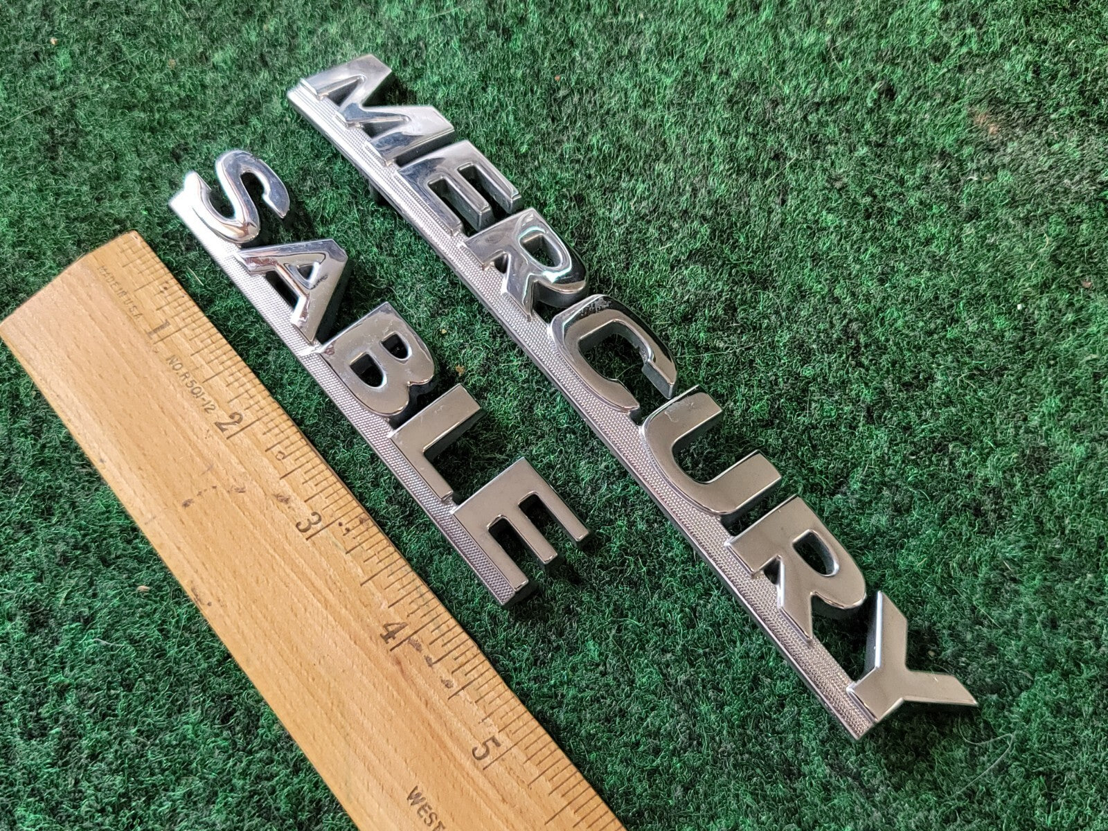 00 01 02 03 MERCURY SABLE HATCHBACK REAR LID EMBLEM LOGO BADGE SIGN SET 1M3