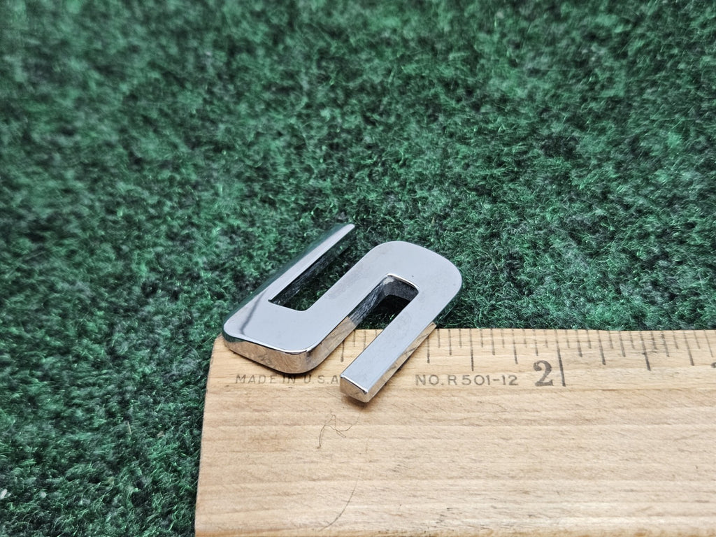 OEM Chrome "S" / "5" Hood Hatch Letter Emblem Badge Logo Nameplate 7S9