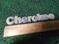 Jeep OEM Cherokee Metal 7.25" Vintage Emblem Badge Logo Nameplate Name Plate 4L4
