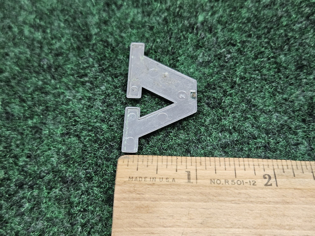 OEM "V" Chrome Individual Letter Lettering Emblem Badge Logo Nameplate 7S6