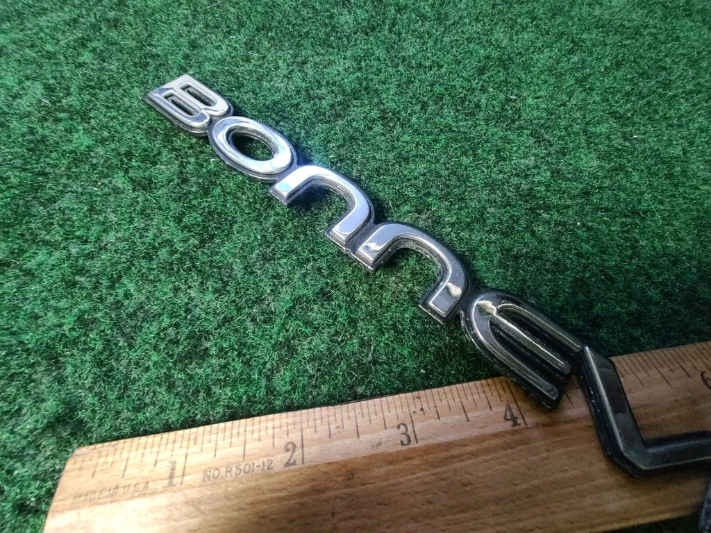 Pontiac OEM Bonneville Chrome & Black Emblem Badge Logo Nameplate Name 3S5