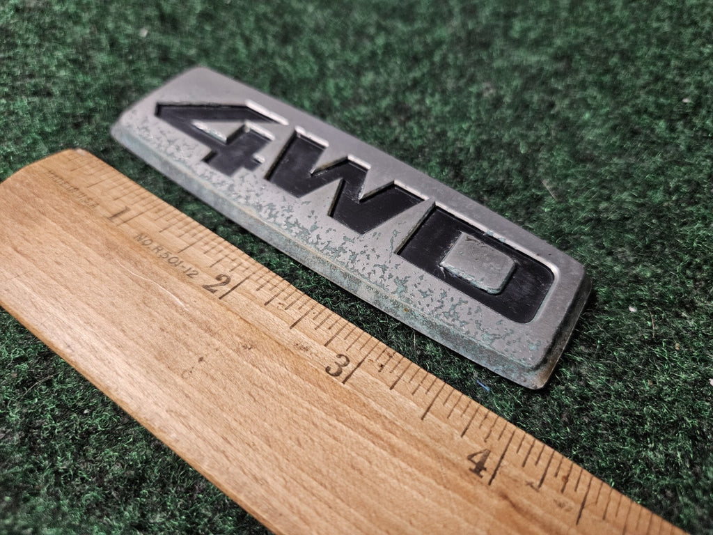4WD REAR GATE SIDE EMBLEM LOGO BADGE NAME PLATE ~4" 3M3