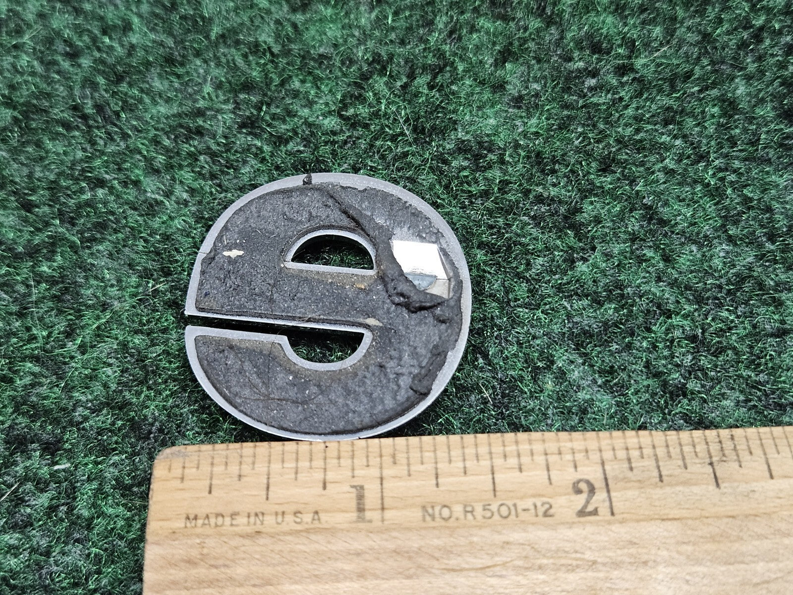 Jeep OEM "E" Chrome Hood Hatch Letter Emblem Badge Logo Nameplate 7S6