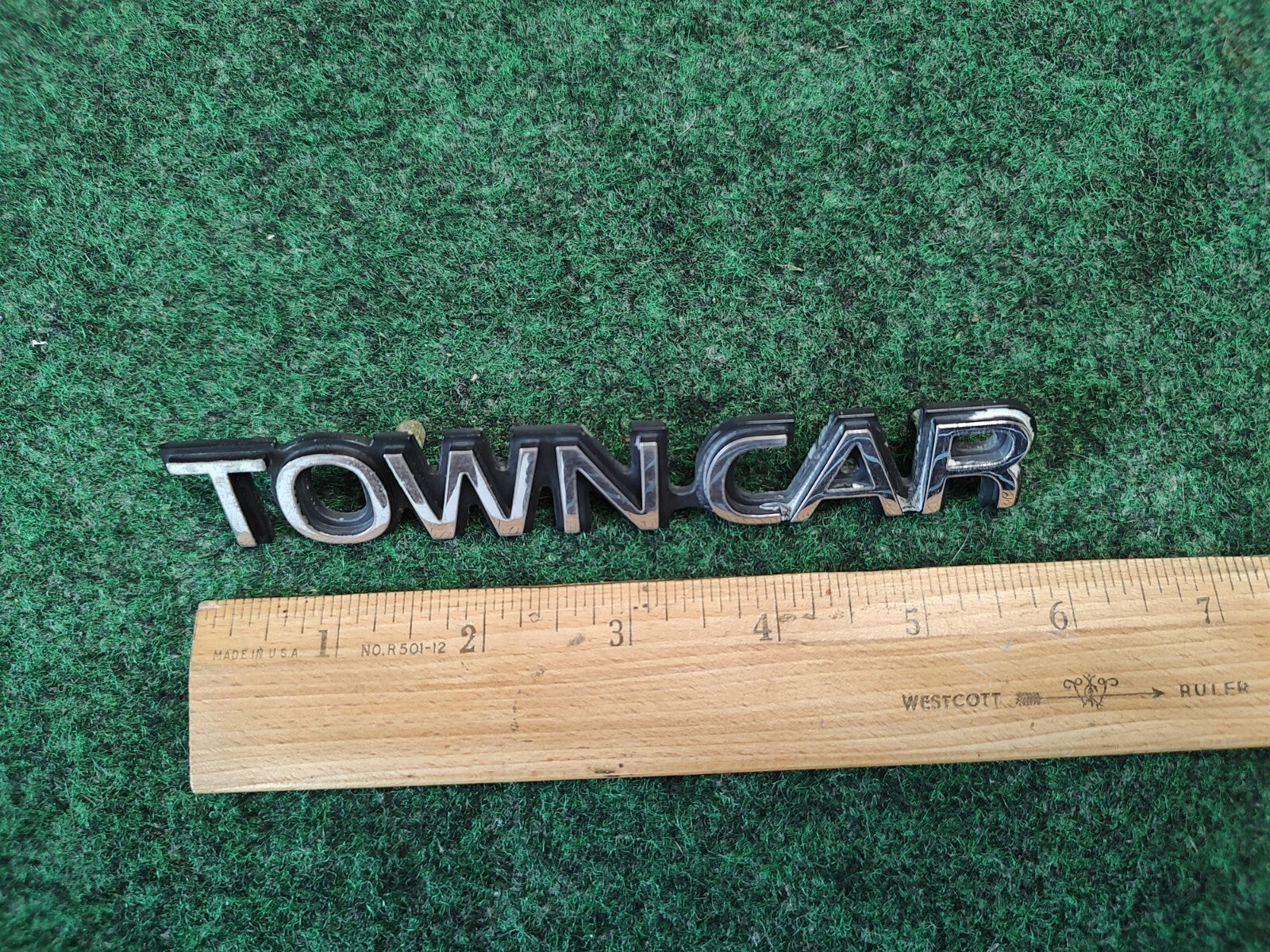 Lincoln OEM Town Car Chrome ~6 Inch Emblem Badge Logo Nameplate Name Plate 4S7