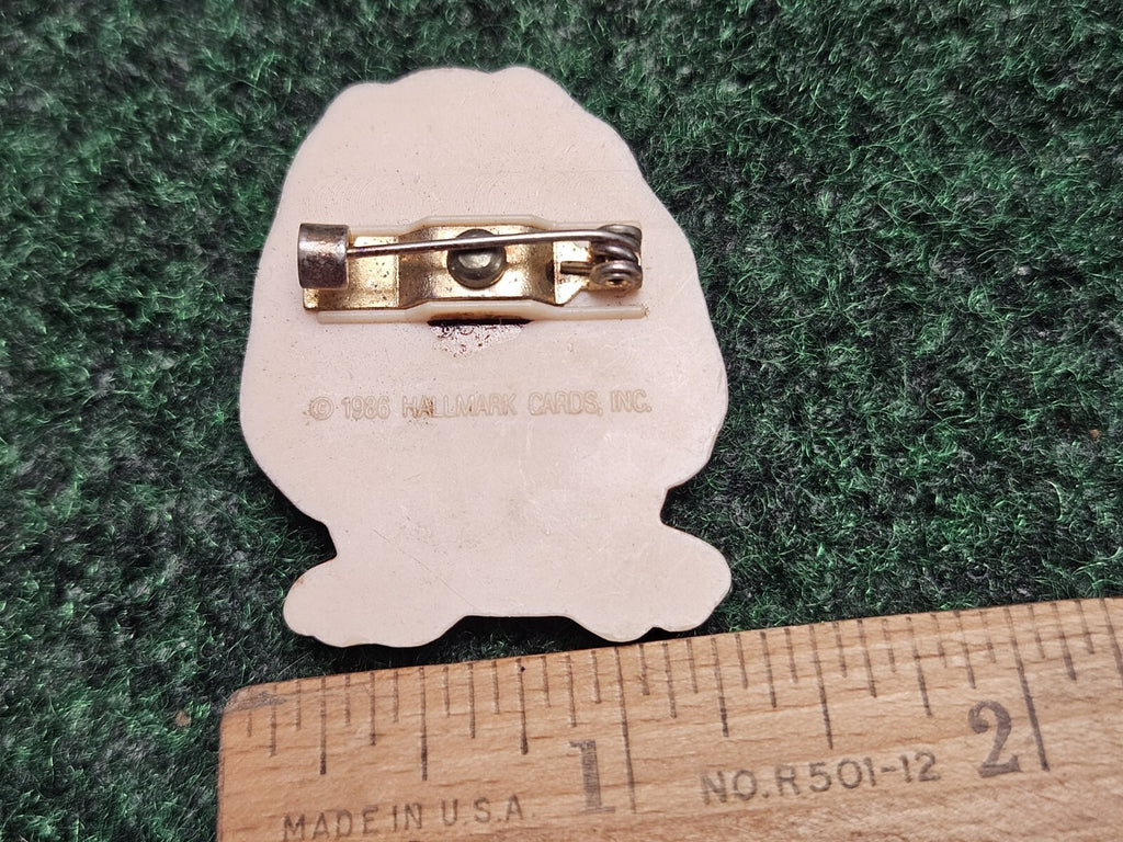 VINTAGE HALLMARK BE MINE RED HEART PUPPY DOG VALENTINE LAPEL PIN