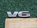 OEM V-6 V6 Chrome Plastic Emblem Badge Logo Nameplate Name Plate 7S7