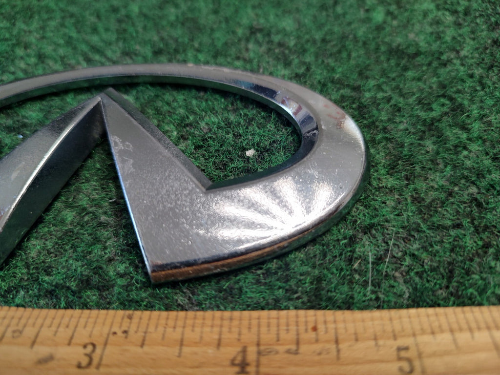 2007-2013 INFINITI G35 G37 SEDAN REAR EMBLEM LOGO BADGE CHROME SYMBOL OEM 4S8