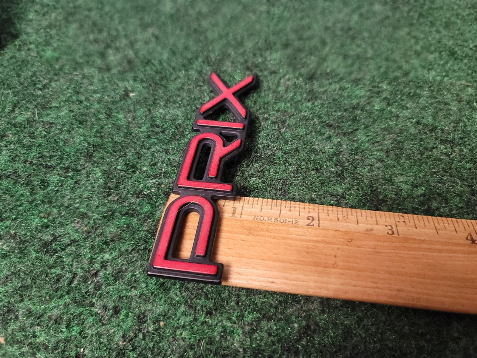1997 1998 1999 2003 Pontiac Grand "Prix" Door Name Plate RED NAMEPLATE OEM 5S8