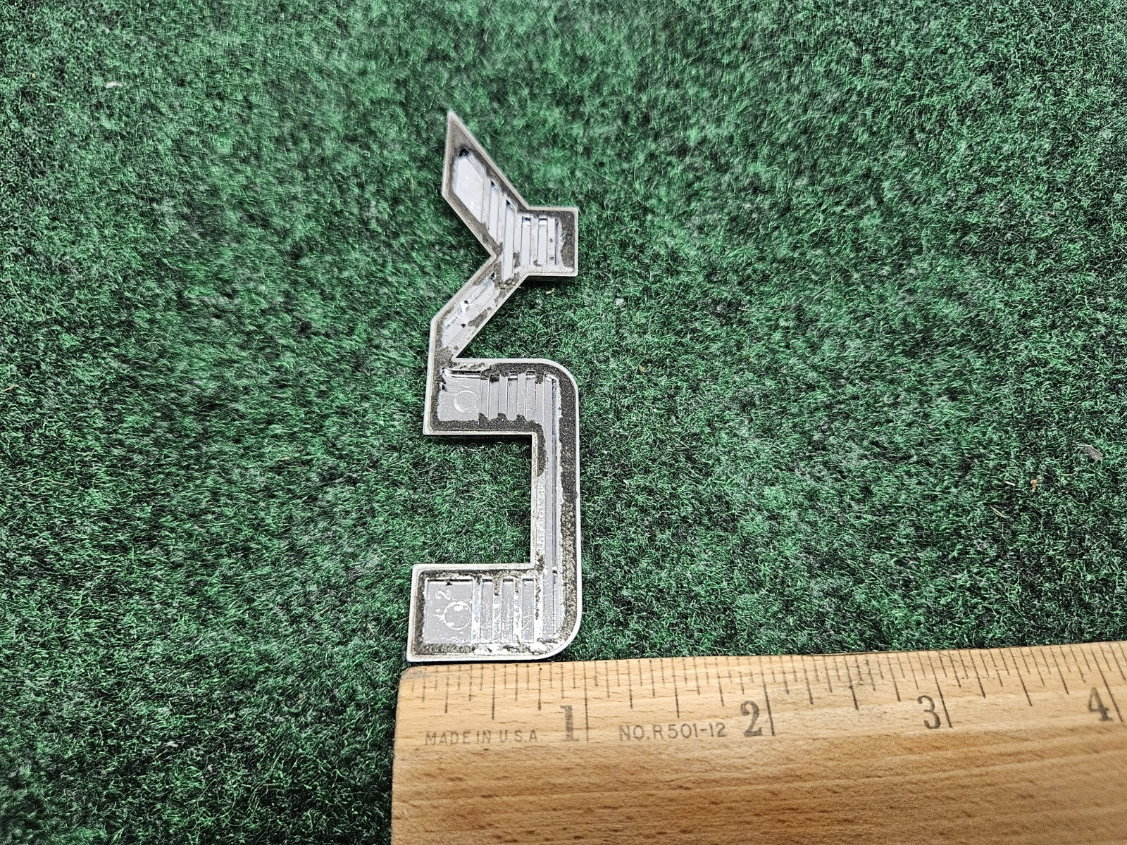 GMC 2007-2020 Yukon "Yu" Letter  Rear Liftgate Emblem Nameplate Chrome 7S9