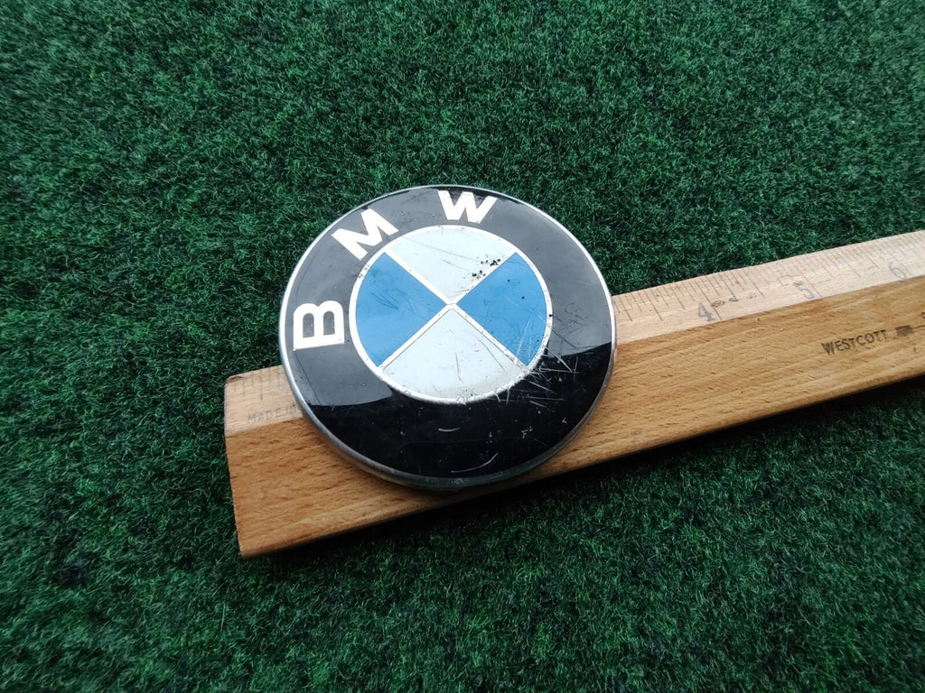 BMW OEM Vintage Steering Wheel Horn Button Emblem Badge Logo Name 5S4