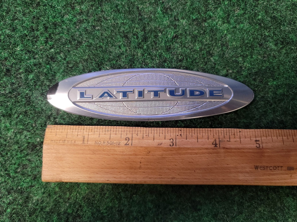 LATITUDE JEEP REAR EMBLEM LOGO BADGE SIGN SYMBOL DECAL USED 2S9