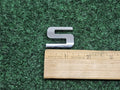 OEM Chrome "S" / "5" Hood Hatch Letter Emblem Badge Logo Nameplate 7S9
