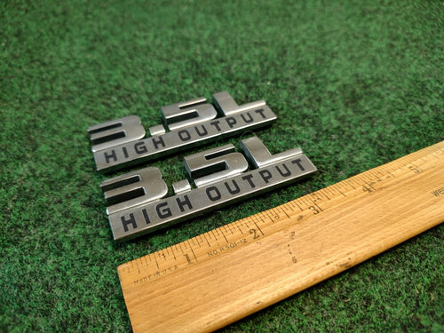 (2) 2004-2014 Dodge 3.5L HIGH OUTPUT Nameplate Emblem Badge OEM 1S4