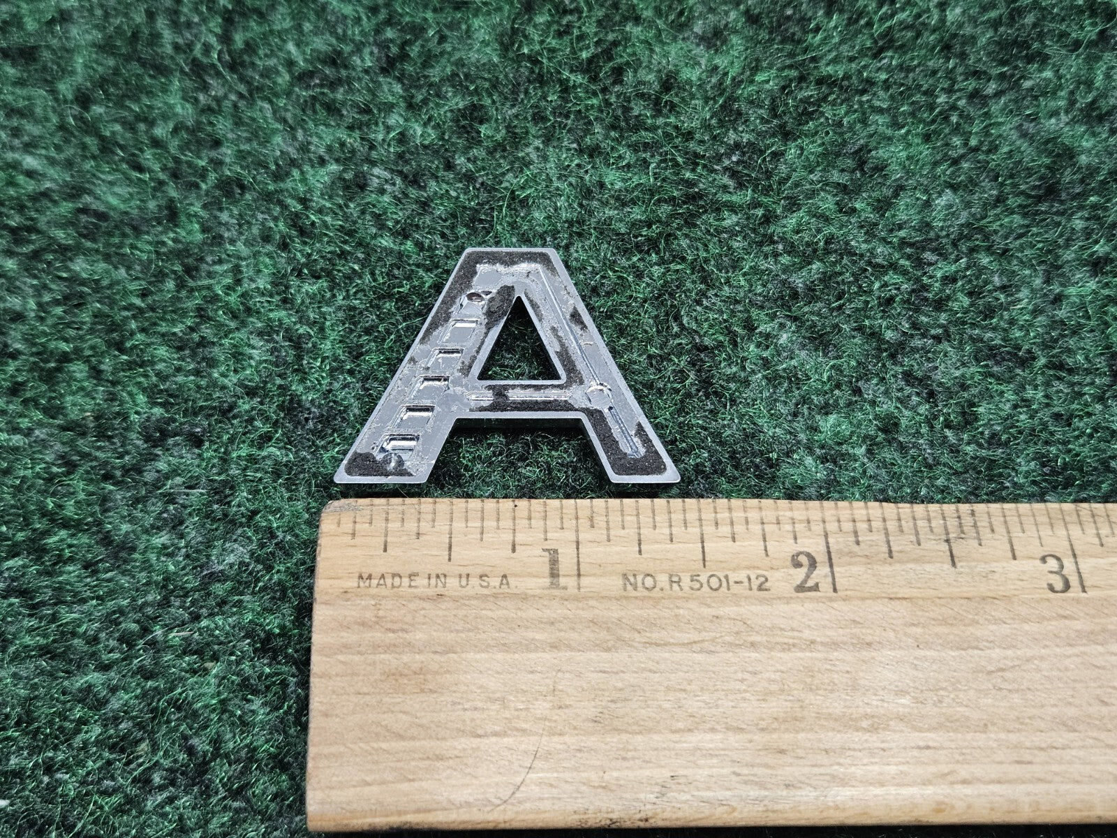 OEM "A" 3D Chrome Individual Letter A Lettering Emblem Badge Logo Nameplate 2S2