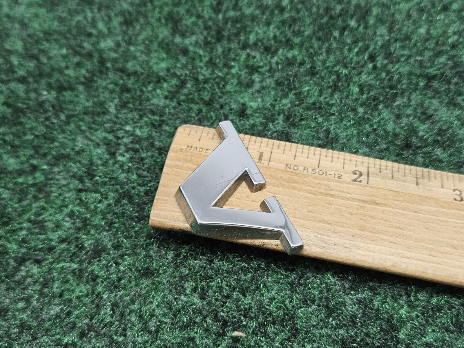 OEM "V" Chrome Individual Letter Lettering Emblem Badge Logo Volvo Nameplate 2S2