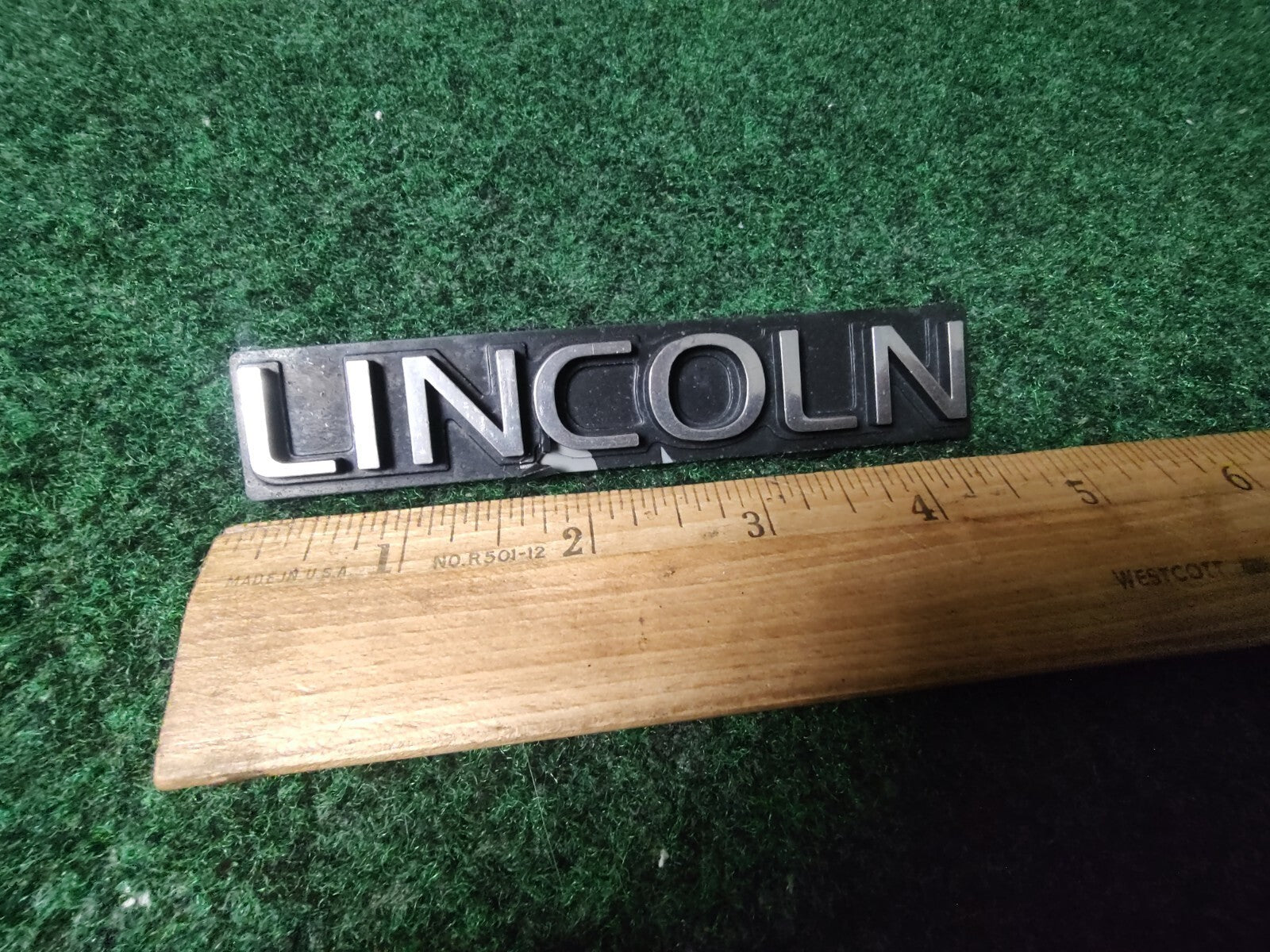 Lincoln Vintage Emblem Badge Logo Nameplate Name Plate OEM 1S2