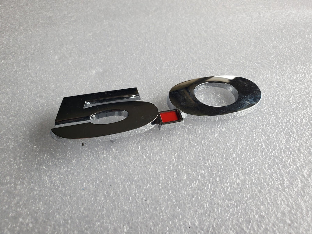10 11 12 13 14 FORD MUSTANG 5.0 LEFT SIDE FENDER EMBLEM LOGO RED BADGE SIGN 2L2