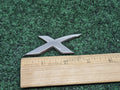 OEM "X" 3D Chrome Individual Letter Lettering Emblem Badge Logo Nameplate 2S2