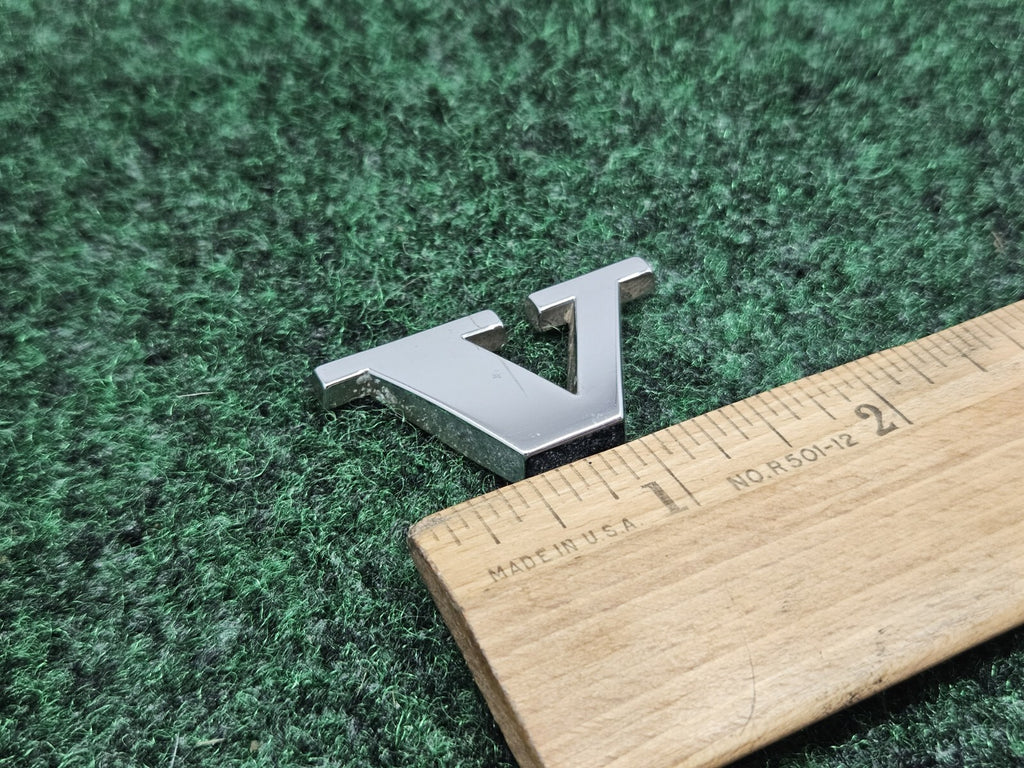 OEM "V" Chrome Individual Letter Lettering Emblem Badge Logo Volvo Nameplate 2S2