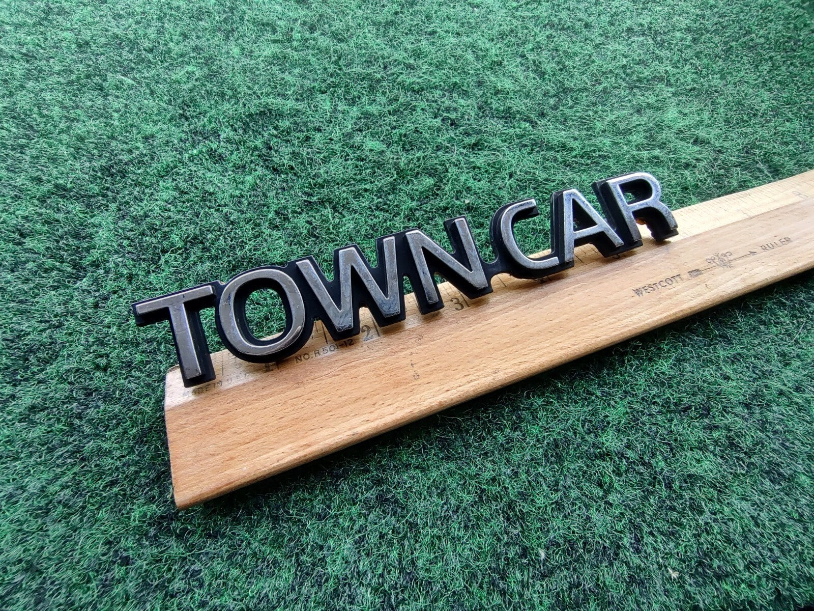 Lincoln OEM Town Car Chrome ~6 Inch Emblem Badge Logo Nameplate Name Plate 5S2