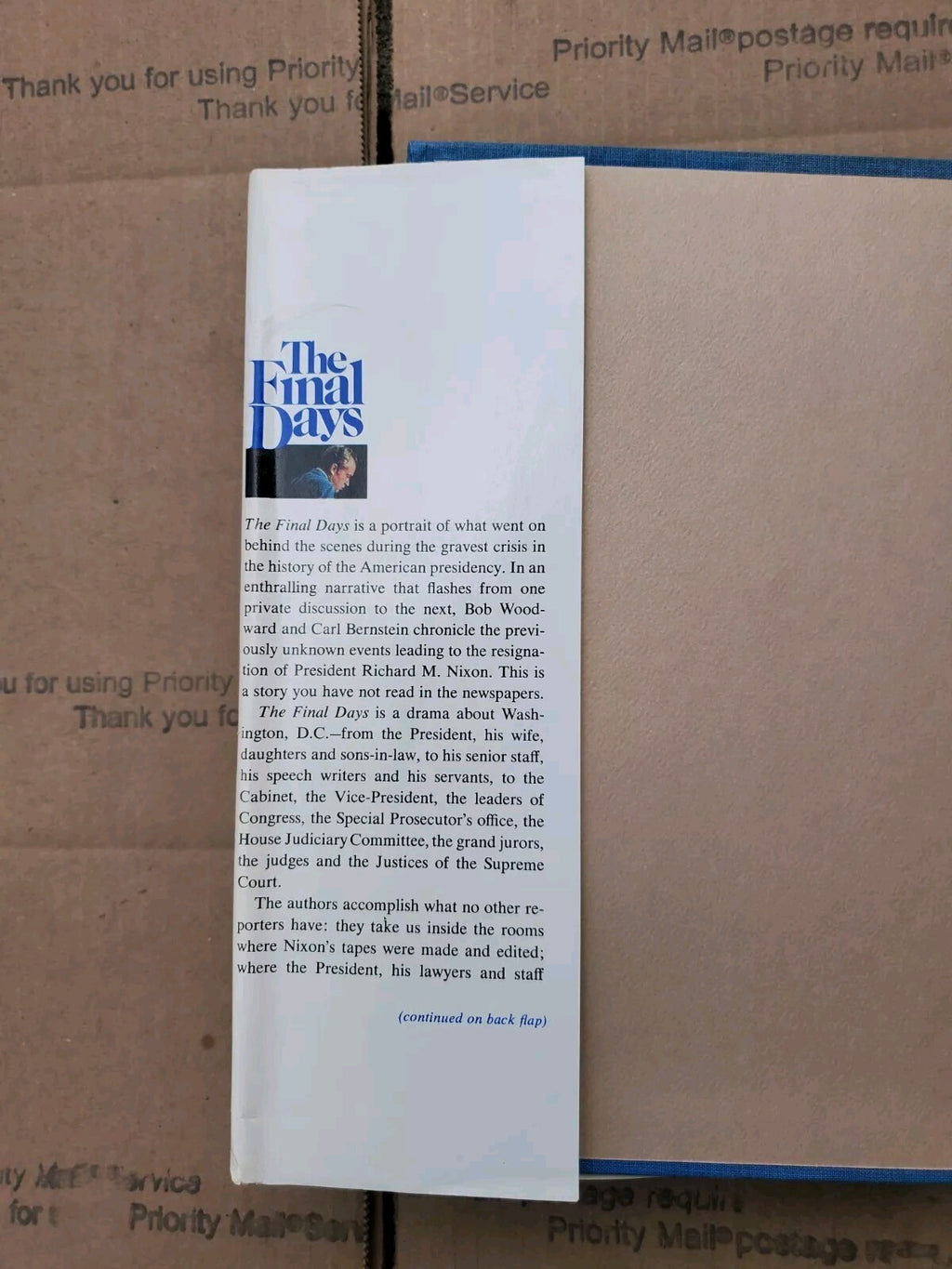 The Final Days by Bob Woodward and Carl Bernstein (1976, Hardcover) B7