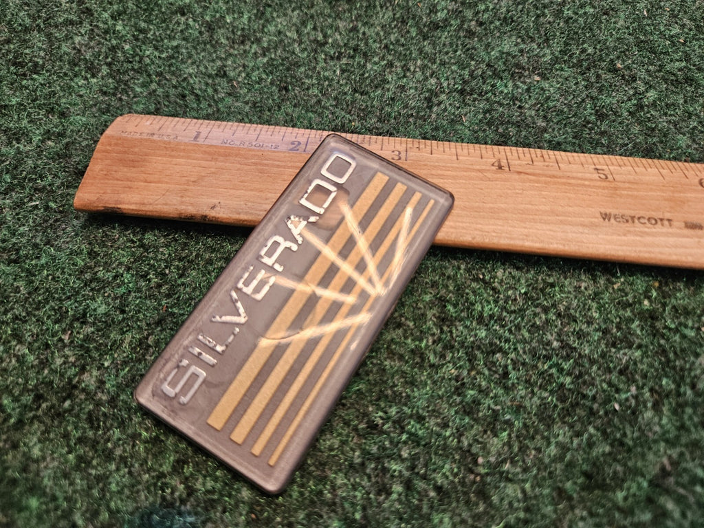 1990s SILVERADO Plastic Roof Panel Emblem OEM NAME PLATE 5M4