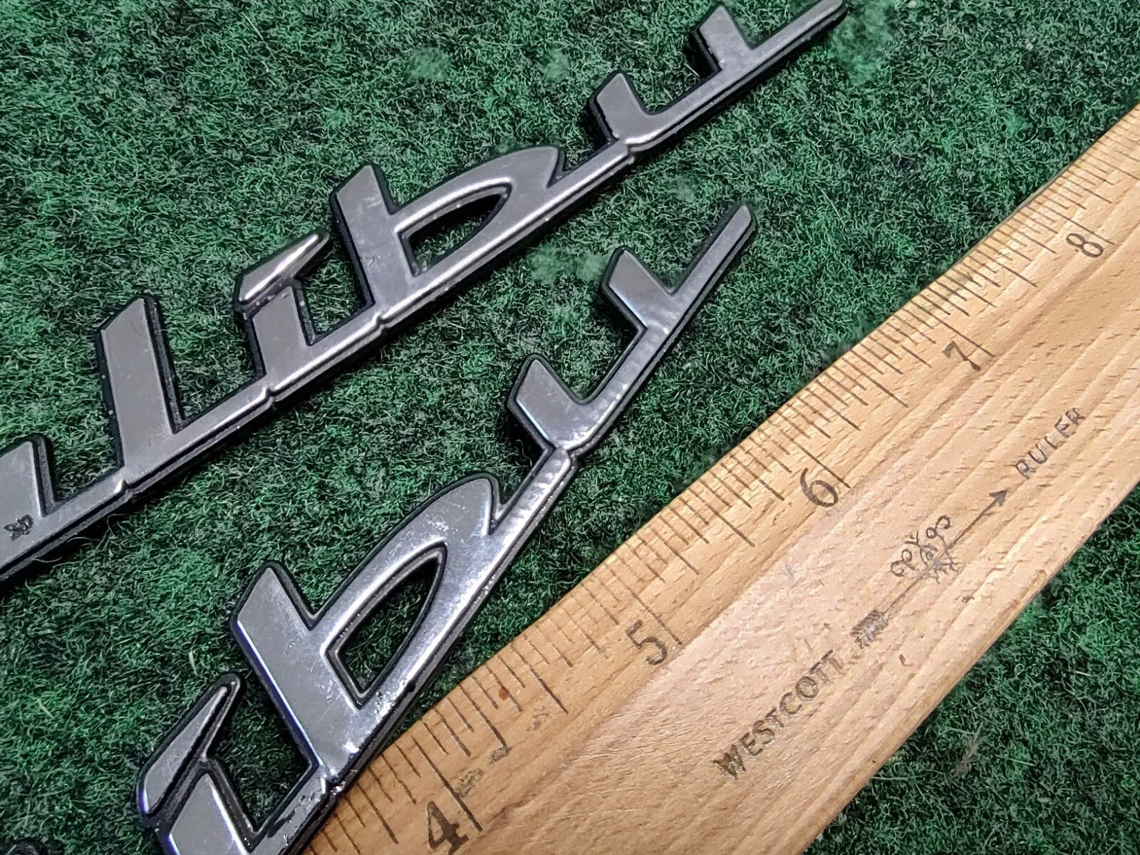 (2) Chevy MALIBU Rear Trunk Lid Emblem 1997 - 2003 OEM 22638462 4S4