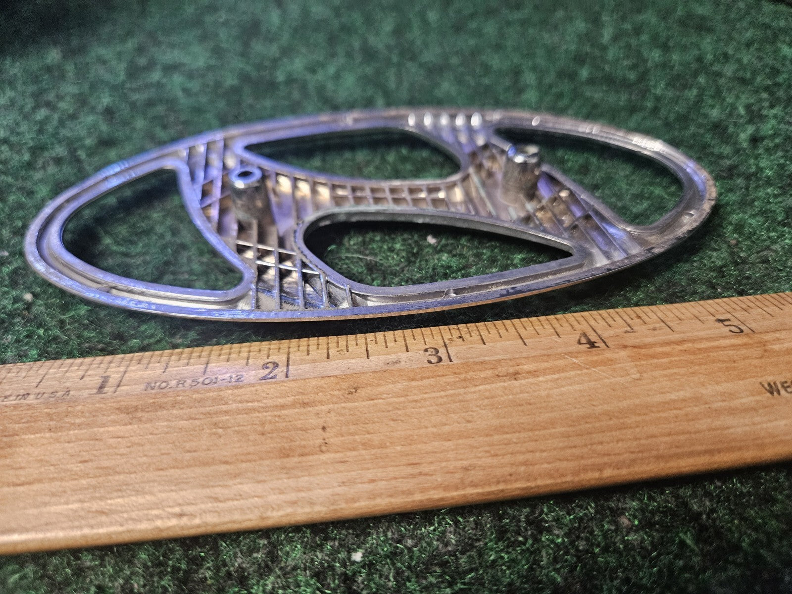 Hyundai Emblem Logo Symbol Badge Chrome OEM Nameplate Name Plate ~5.75" 4M8