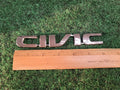 Honda OEM Civic 6" Chrome Plastic Emblem Badge Logo Nameplate Name Plate 2M6