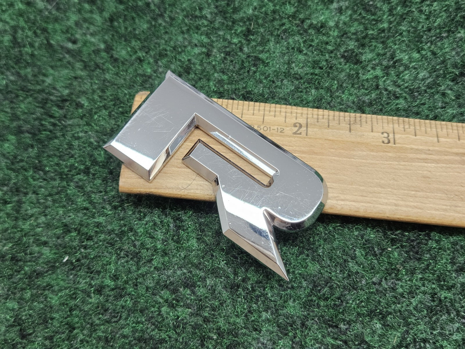 OEM "R" Chrome Individual Letter Lettering Emblem Badge Logo 3D Nameplate R 2S6