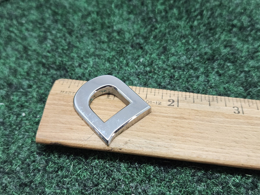 OEM "D" 3D Chrome Individual Letter Lettering Emblem Badge Logo Nameplate 7S8