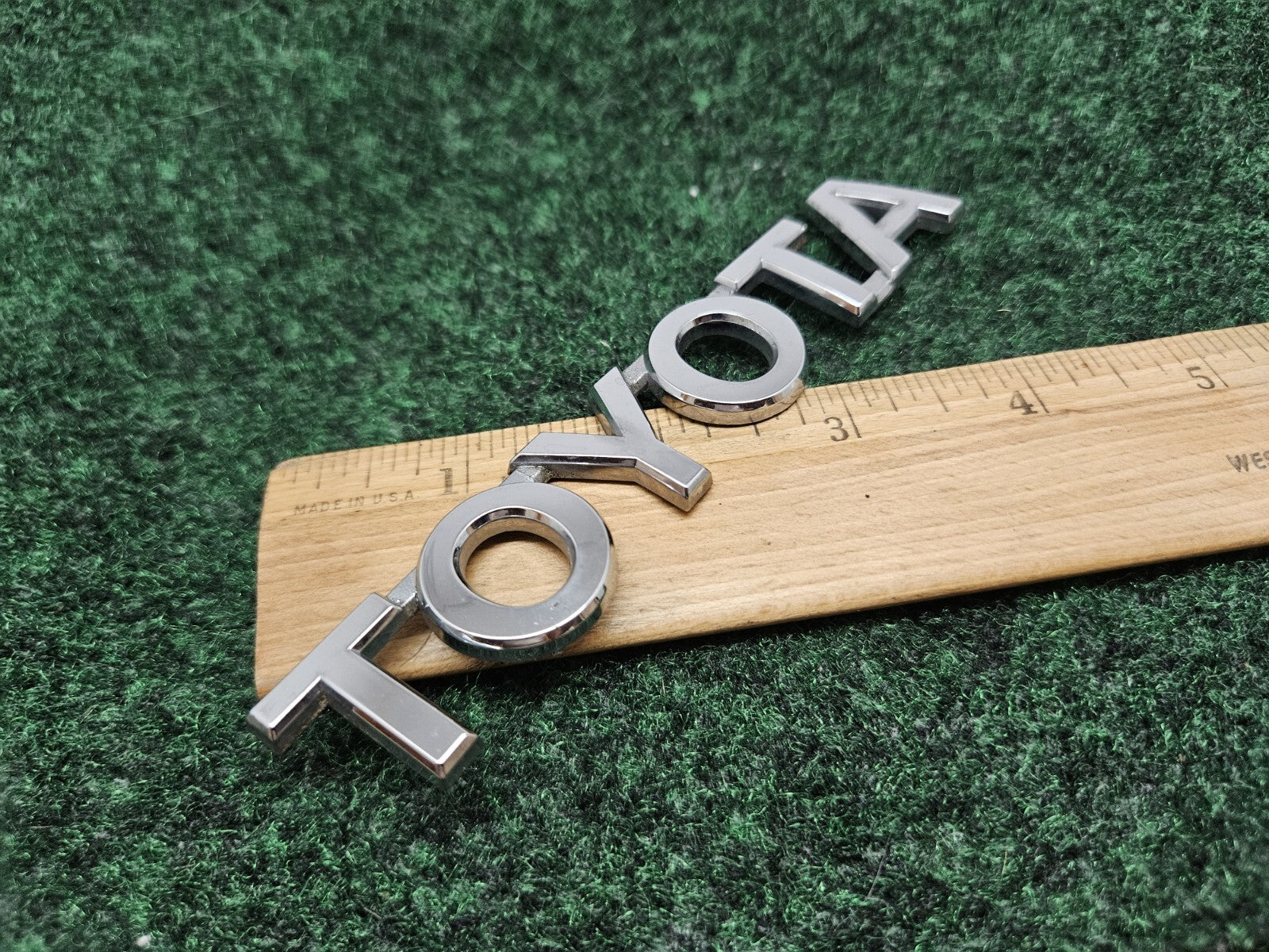 Toyota Rear Trunk Lid Emblem Name Plate Nameplate 5" Chrome OEM GL2