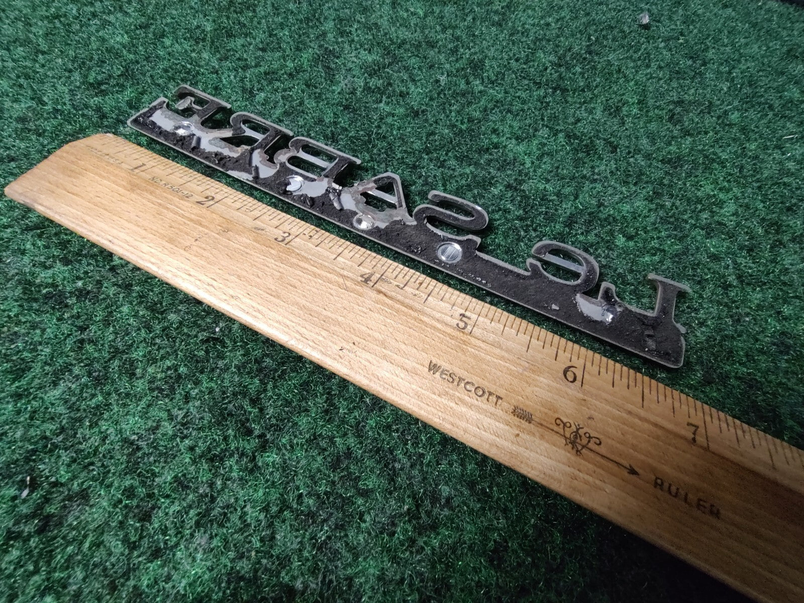 BUICK LESABRE CUSTOM - OEM EMBLEM BADGE SYMBOL LOGO NAME PLATE 4S5