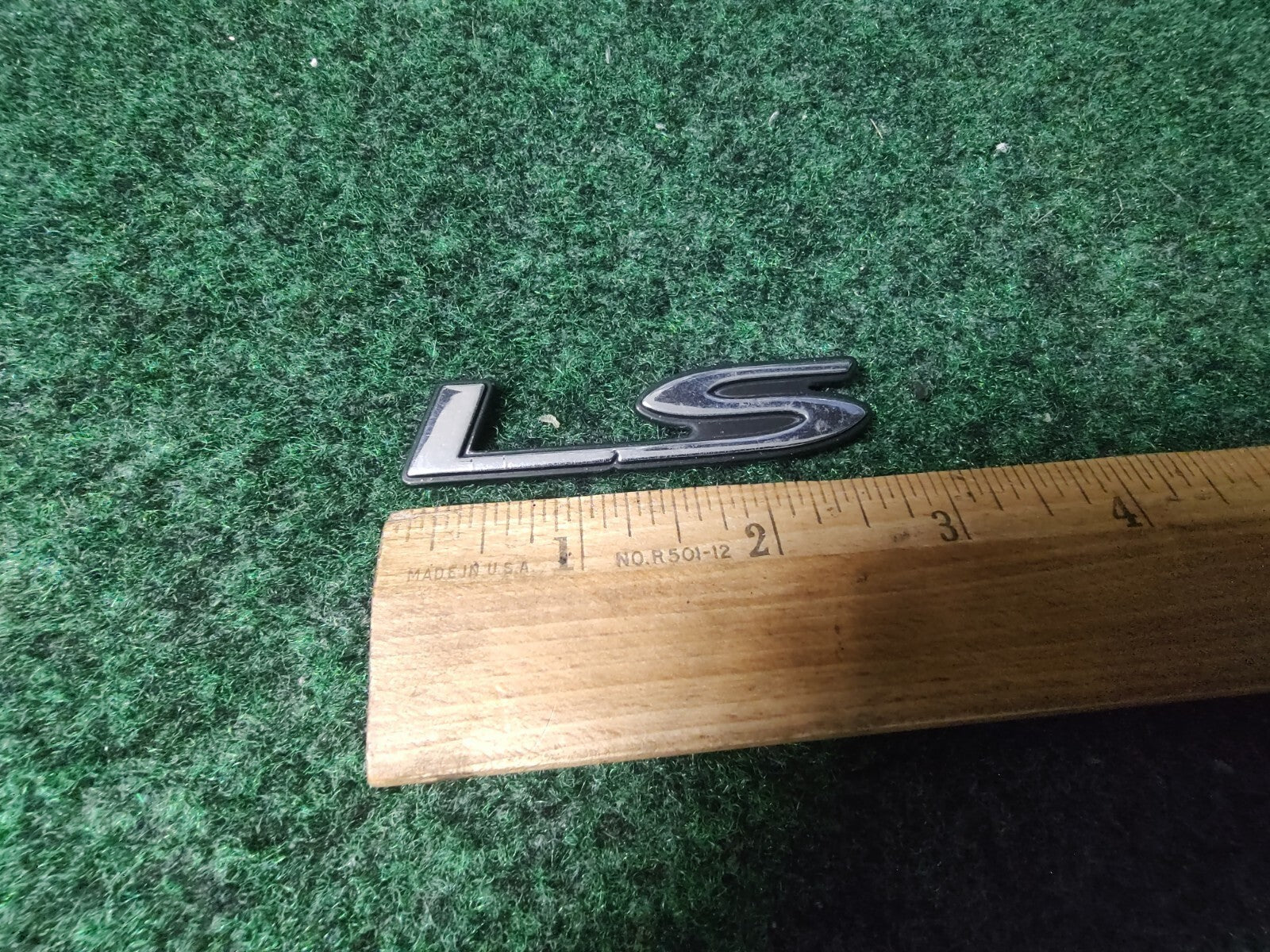 Chevy OEM LS Chrome & Black Plastic 2 5/8" Emblem Badge Logo Nameplate Name 4L4