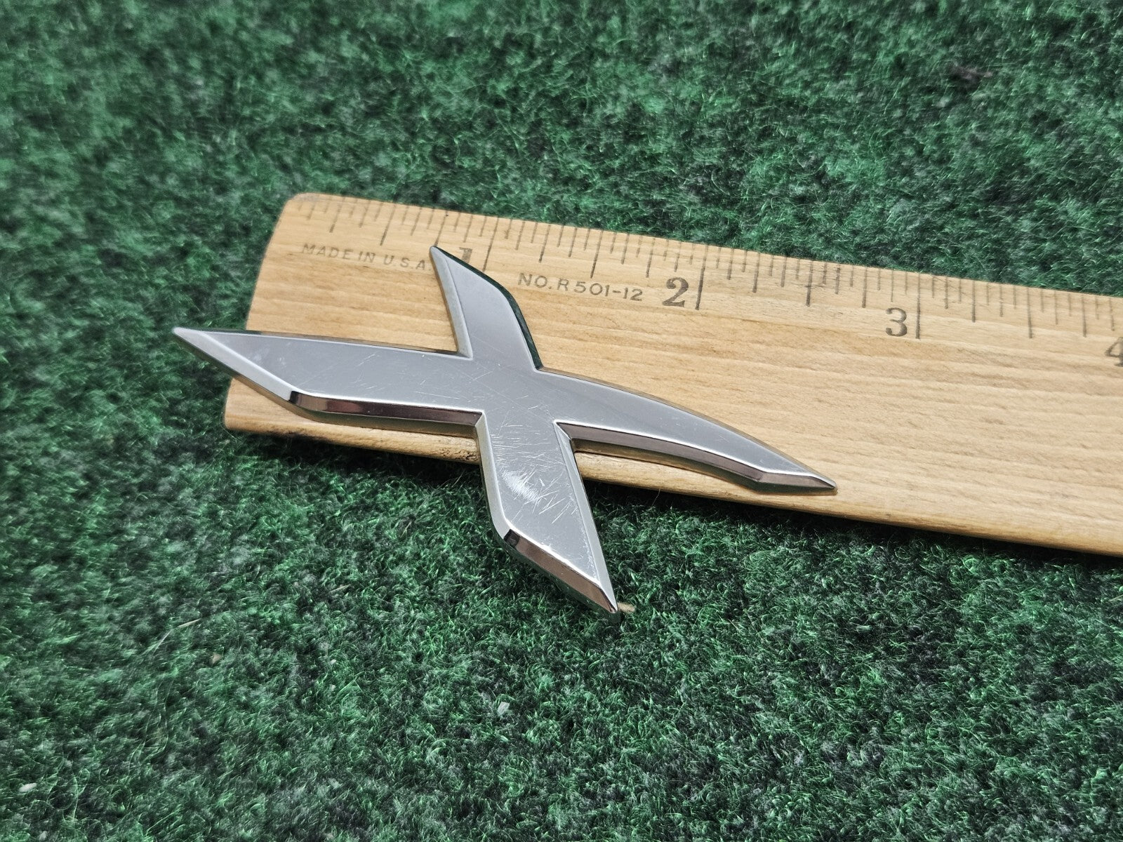 OEM "X" 3D Chrome Individual Letter Lettering Emblem Badge Logo Nameplate 2S2